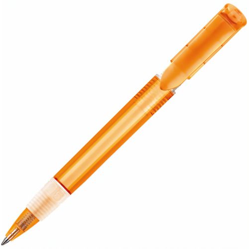 HK - S40 GRIP CLEAR Kugelschreiber (Art.-Nr. CA615152) - Druckkugelschreiber mit farbig transpare...