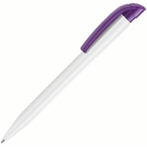 HK - S45 Kugelschreiber (Art.-Nr. CA820793) - Druckkugelschreiber mit farbigem Clip,...