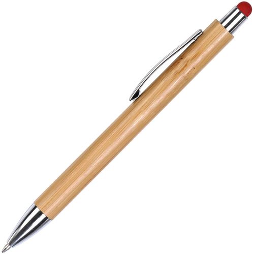 HK - 330 Bambus-Kugelschreiber (Art.-Nr. CA927760) - Druckkugelschreiber aus Bambus, Metallcl...