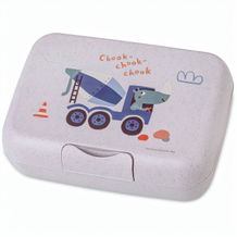 koziol CANDY L TRUCKS - Lunchbox mit Trennschale (organic grey trucks) (Art.-Nr. CA272220)