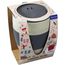 koziol AROMA TO GO RUDOLF SET - Thermobecher mit Deckel 400ml + Tassenutensilo (nature ash grey/red) (Art.-Nr. CA327510)