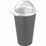 koziol MOVE CUP 0,4 WITH LID DOME Becher 400ml mit Deckel mit Öffnung (nature ash grey) (Art.-Nr. CA575843)