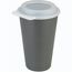 koziol MOVE CUP 0,4 - Becher 400ml mit Deckel mit Trinköffnung (nature ash grey) (Art.-Nr. CA677935)