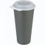koziol MOVE CUP 0,5 WITH SIP LID Becher 500ml mit Deckel Trinköffnung (nature ash grey) (Art.-Nr. CA791846)
