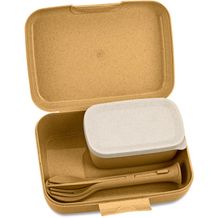 koziol CANDY READY - Lunchbox-Set + Besteck-Set (nature wood) (Art.-Nr. CA883451)