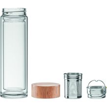 Trinkflasche Glas 420ml (transparent) (Art.-Nr. CA012793)