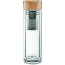 Trinkflasche Glas 400ml BATUMI GLASS (transparent) (Art.-Nr. CA012793)