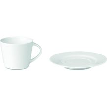 Cappuccino Tasse und Untertasse (weiß) (Art.-Nr. CA027667)