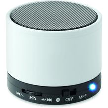 Wireless Lautsprecher, rund ROUND BASS (weiß) (Art.-Nr. CA028657)