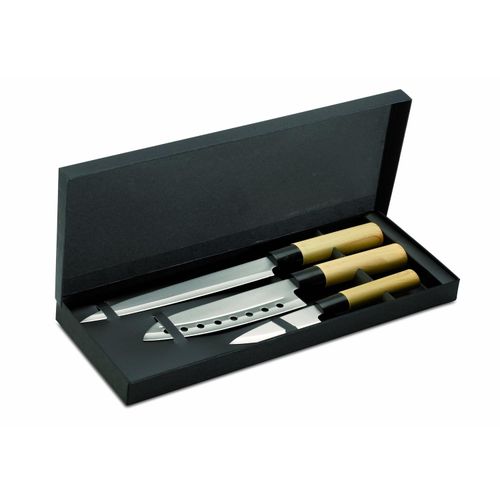 Messer-Set im japanischen Stil (Art.-Nr. CA030140) - 3 Messer im japanischen Stil. Die...