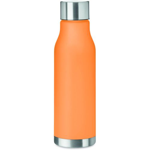Trinkflasche RPET 600ml GLACIER RPET (Art.-Nr. CA042683) - Trinkflasche aus RPET mit gummierten...