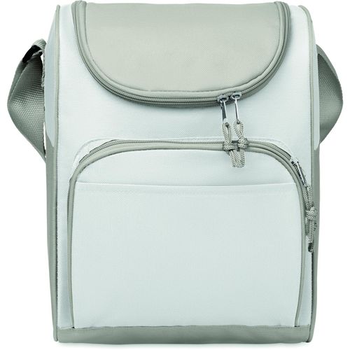 Kühltasche mit Fronttasche ZIPPER (Art.-Nr. CA070559) - Kühltasche mit Fronttasche. 600D Polyes...