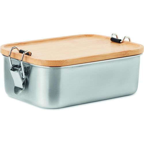 Lunchbox Edelstahl SONABOX (Art.-Nr. CA102948) - Lunchbox aus Edelstahl mit Deckel aus...