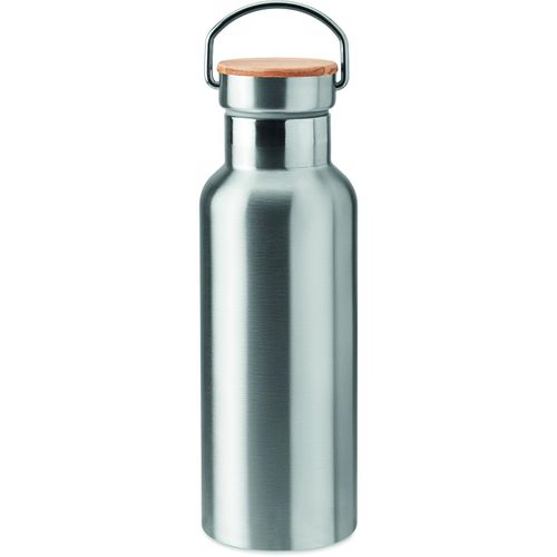 Isolierflasche 500ml HELSINKI (Art.-Nr. CA107420) - Doppelwandige Isolierflasche aus Edelsta...