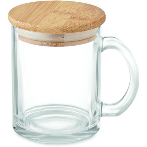 Becher recyceltes Glas 300 ml CELESTIAL (Art.-Nr. CA107693) - Kaffeebecher aus recyceltem Glas mit...