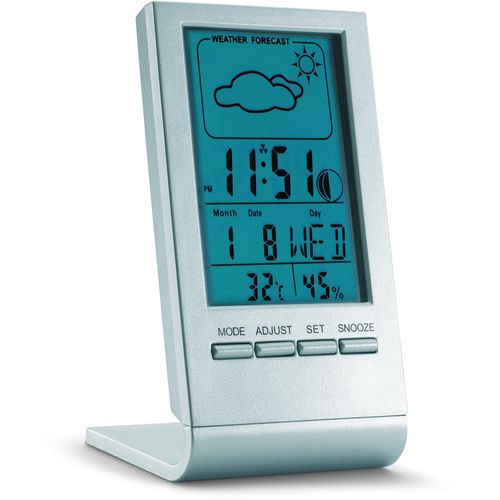 Wetterstation mit blauem LCD (Art.-Nr. CA111681) - Digitale Wetterstation mit blauem LCD...