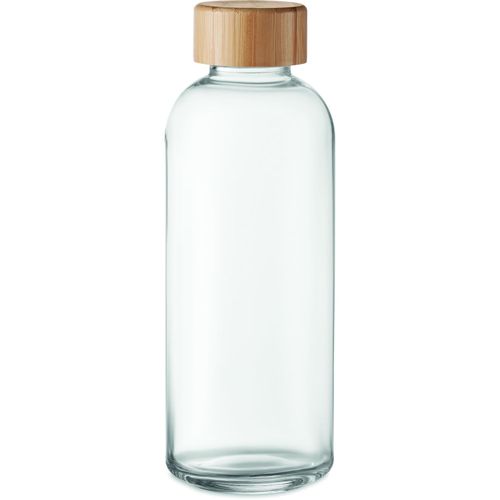 Trinkflasche Glas 650ml FRISIAN (Art.-Nr. CA116771) - Trinkflasche aus Glas mit Verschluss...