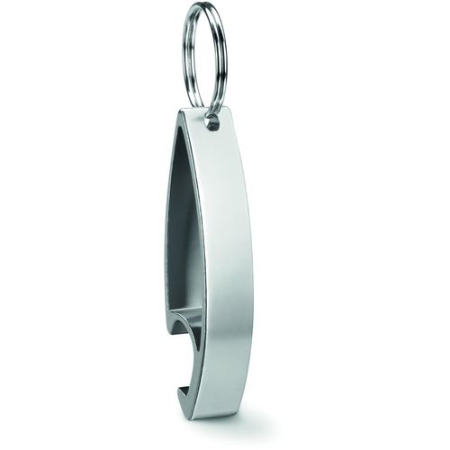 Schlüsselring mit Kapselheber COLOUR TWICES (Art.-Nr. CA120135) - Schlüsselring mit Kapselheber. Aluminiu...