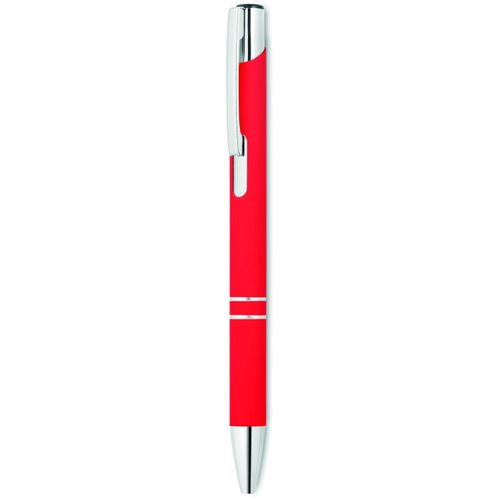 Druckkugelschreiber AOSTA (Art.-Nr. CA121786) - Druckkugelschreiber in gummiertem...