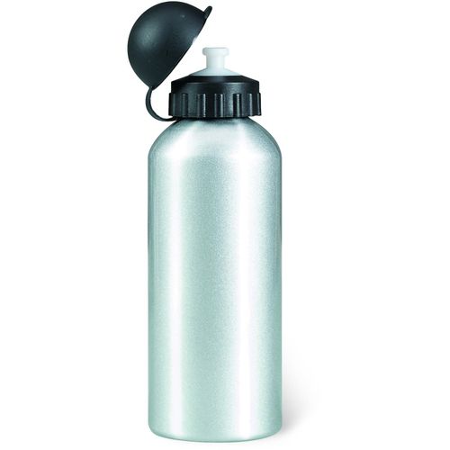 Trinkflasche Alu 600ml BISCING (Art.-Nr. CA128575) - Einwandige Trinkflasche aus Aluminium....