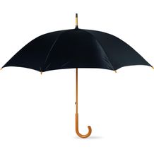Regenschirm mit Holzgriff CALA (Schwarz) (Art.-Nr. CA128852)