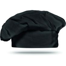 Kochmütze aus Baumwolle (schwarz) (Art.-Nr. CA153452)