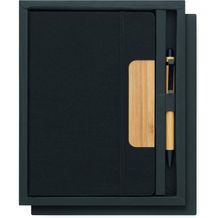 DIN A5 RPET Notizbuch-Set NOTEMIX (Schwarz) (Art.-Nr. CA159265)