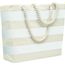 Strandtasche Baumwolle 220 g HEAVEN STRIPE (weiß) (Art.-Nr. CA169415)