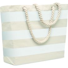 Strandtasche Baumwolle 220 g HEAVEN STRIPE (weiß) (Art.-Nr. CA169415)