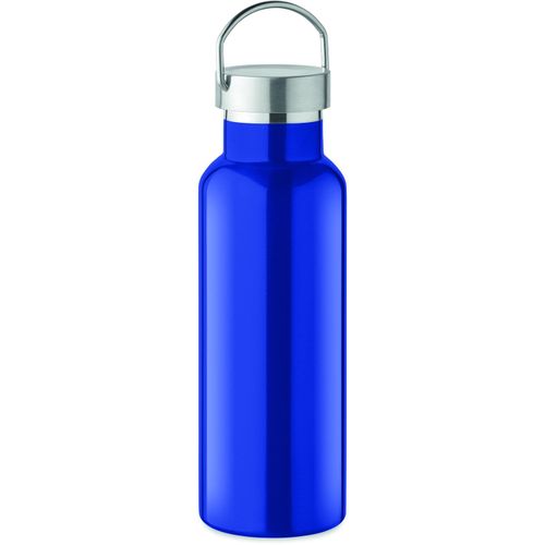 Doppelwandige Flasche 500 ml FLORENCE (Art.-Nr. CA169923) - Doppelwandige Isolierflasche aus recycel...