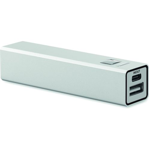 2600 mAh Powerbank POWERALUC (Art.-Nr. CA173119) - Powerbank 2600 mAh aus recyceltem...