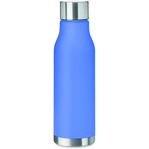 Trinkflasche RPET 600ml GLACIER RPET (Art.-Nr. CA178315) - Trinkflasche aus RPET mit gummierten...
