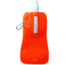Faltbare Wasserflasche GATES (transparent orange) (Art.-Nr. CA186633)