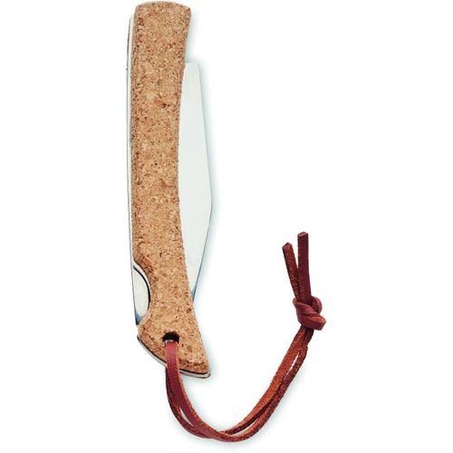 Taschenmesser Kork BLADEKORK (Art.-Nr. CA198335) - Klappbares Taschenmesser aus Edelstahl...