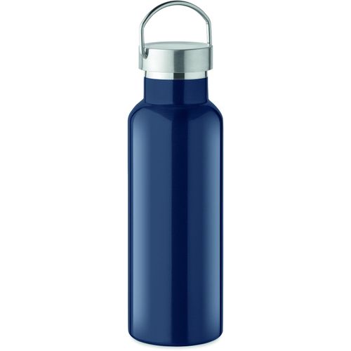 Doppelwandige Flasche 500 ml FLORENCE (Art.-Nr. CA202635) - Doppelwandige Isolierflasche aus recycel...