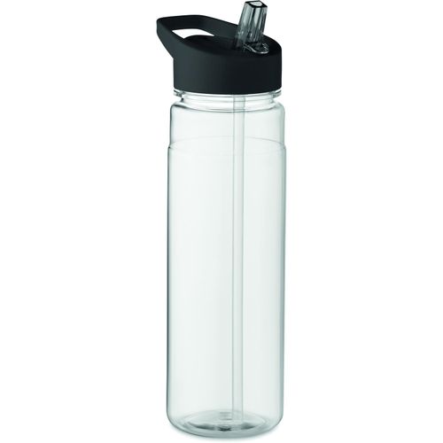 Trinkflasche RPET 650ml ALABAMA (Art.-Nr. CA204065) - Trinkflasche aus RPET mit PP-Flip-Top-De...