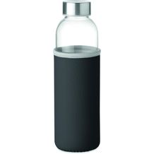 Trinkflasche Glas 500 ml UTAH GLASS (Schwarz) (Art.-Nr. CA209483)