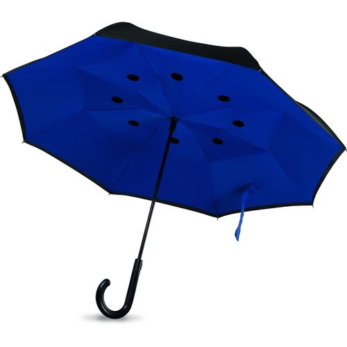 Reversibler Regenschirm DUNDEE (Art.-Nr. CA212781) - 23'' reversibler Regenschirm aus 190T...