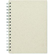 DIN A5 Notizbuch Graspapier GRASS BOOK (beige) (Art.-Nr. CA244202)