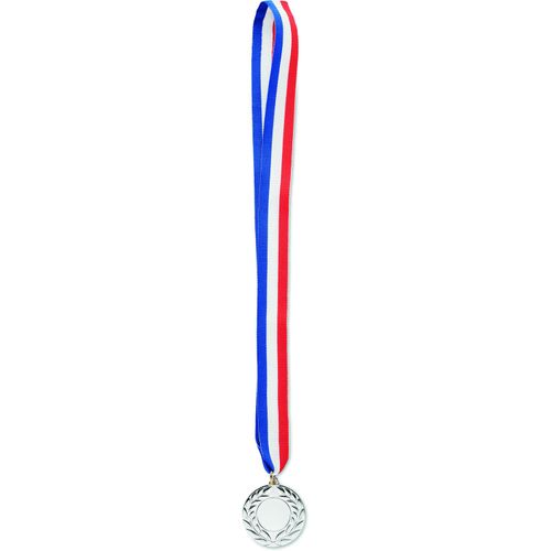 Medaille 5cm WINNER (Art.-Nr. CA258036) - Medaille aus Eisen mit Polyesterband in...