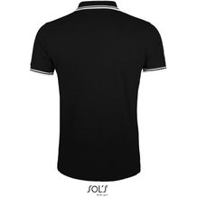 PASADENA Herren Polo 200g PASADENA MEN (schwarz / weiß) (Art.-Nr. CA270223)