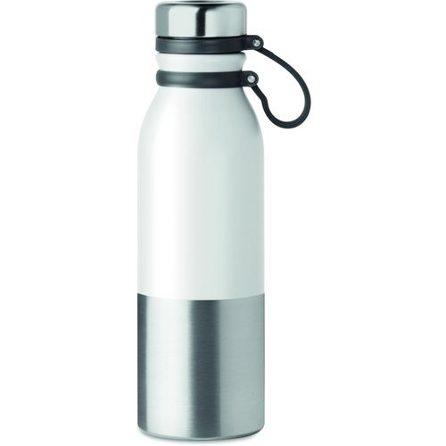 Isolierflasche  600 ml ICELAND (Art.-Nr. CA274609) - Doppelwandige Isolierflasche aus Edelsta...