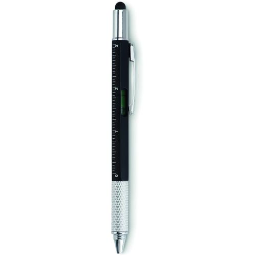 Kugelschreiber Multifunktion TOOLPEN (Art.-Nr. CA276562) - Drehkugelschreiber mit Stylus, aufgedruc...