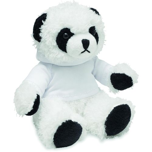 Plüsch-Panda mit Hoody PENNY (Art.-Nr. CA276830) - Panda-Bär aus Plüsch mit Kapuzenpulli....