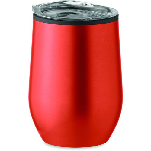 Doppelwandiger Trinkbecher 350 ml CHIN CHAN (Art.-Nr. CA280586) - Doppelwandiger Trinkbecher aus Edelstahl...