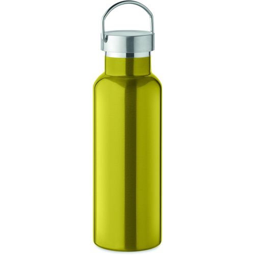 Doppelwandige Flasche 500 ml FLORENCE (Art.-Nr. CA281946) - Doppelwandige Isolierflasche aus recycel...