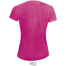 SPORTY DAMENT-SHIRT  140g SPORTY WOMEN (Neon-Rosa 2) (Art.-Nr. CA307741)