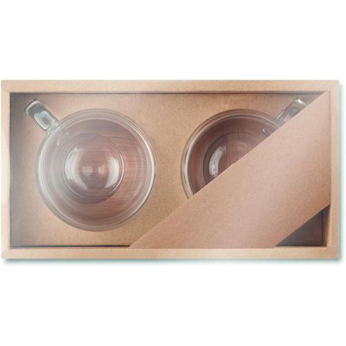 Set mit 2 Espressogläsern BELIZE (Art.-Nr. CA339082) - Set mit 2 doppelwandigen Espressogläser...