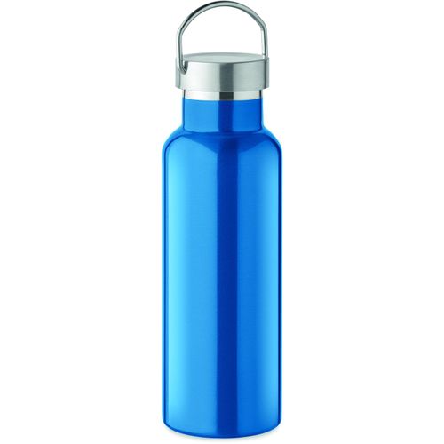 Doppelwandige Flasche 500 ml FLORENCE (Art.-Nr. CA345307) - Doppelwandige Isolierflasche aus recycel...
