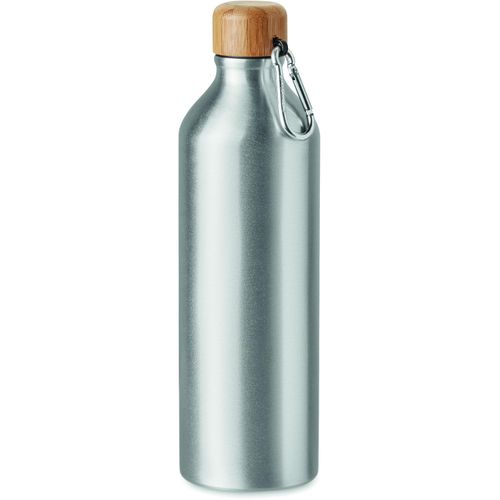 Trinkflasche Aluminium 800 ml BIG AMEL (Art.-Nr. CA357462) - Einwandige Aluminiumflasche mit Verschlu...